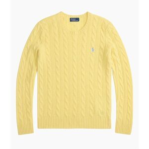 Ralph Lauren Cable-Knit Cotton Crewneck Sweater Size XL